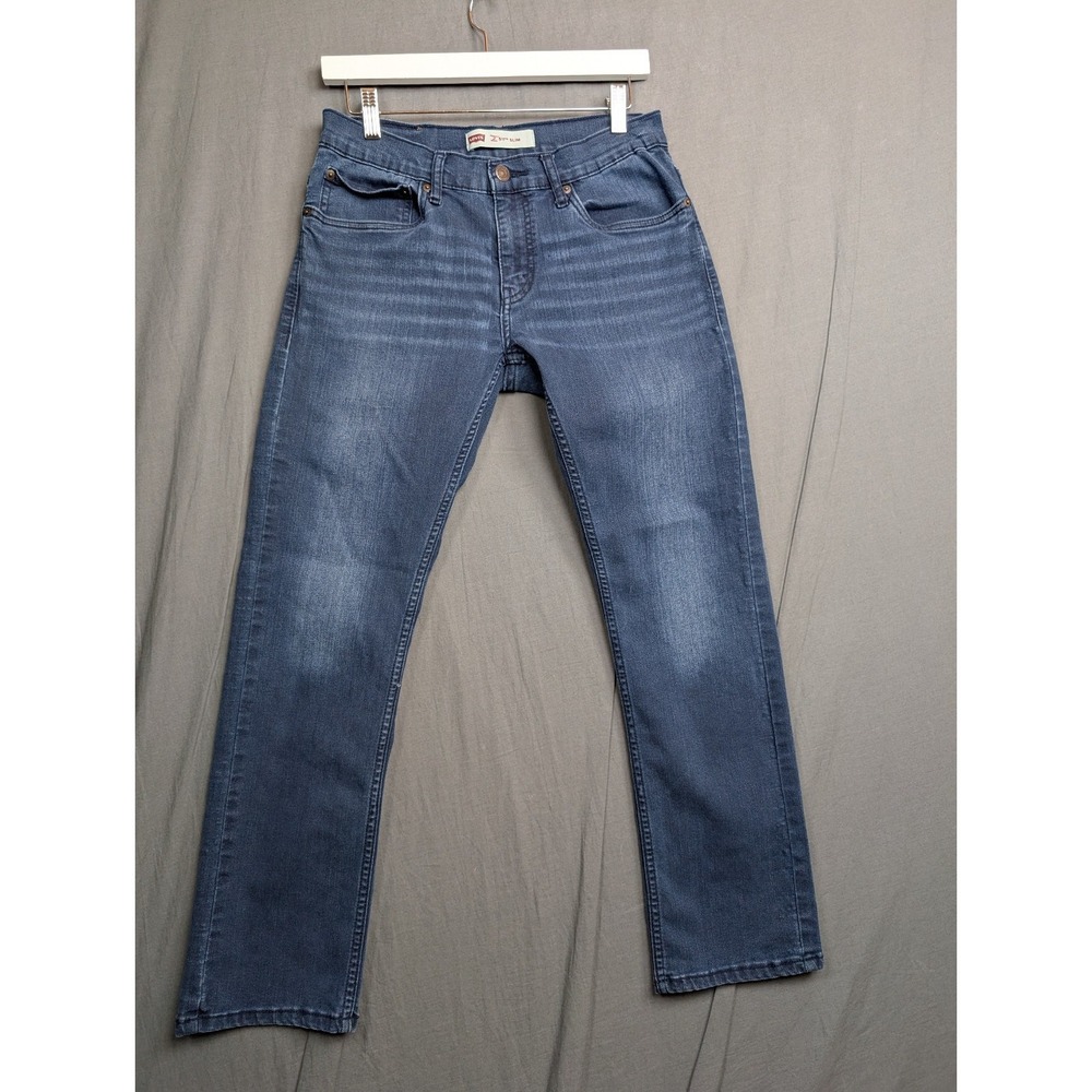 Levi Strauss 511 Slim Fit Jeans Kids Size 16 28x28 Dark Wash Denim Stretch